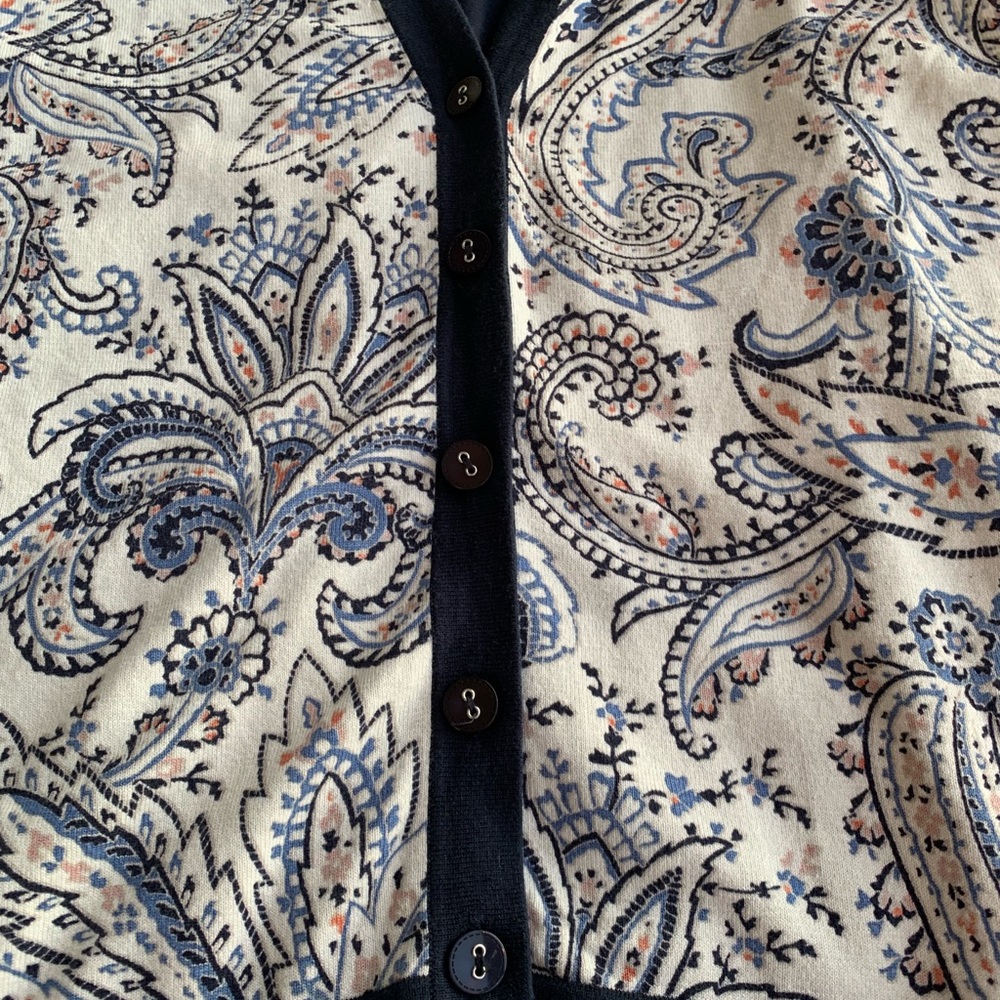 Pendleton Cardigan Button Down Blue Size Large - image 4